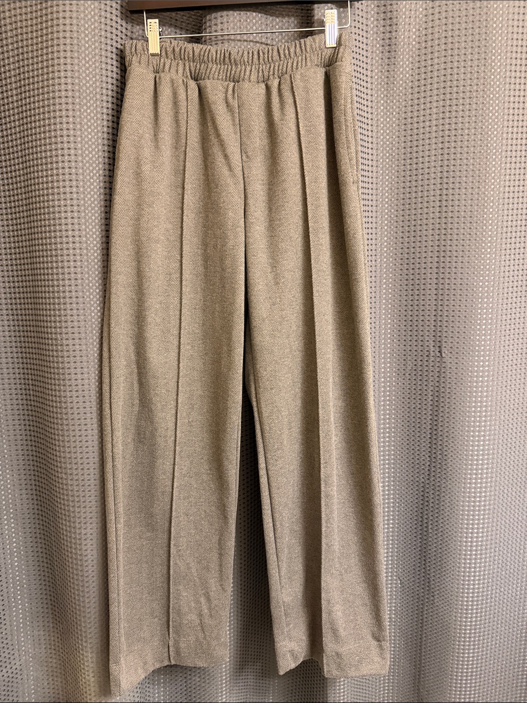 A New Day Women's Wide-Leg Pull-On Pants In Light Taupe